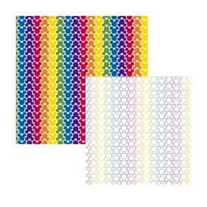CARTULINA ENTR MICKEY RAINBOW x 1u